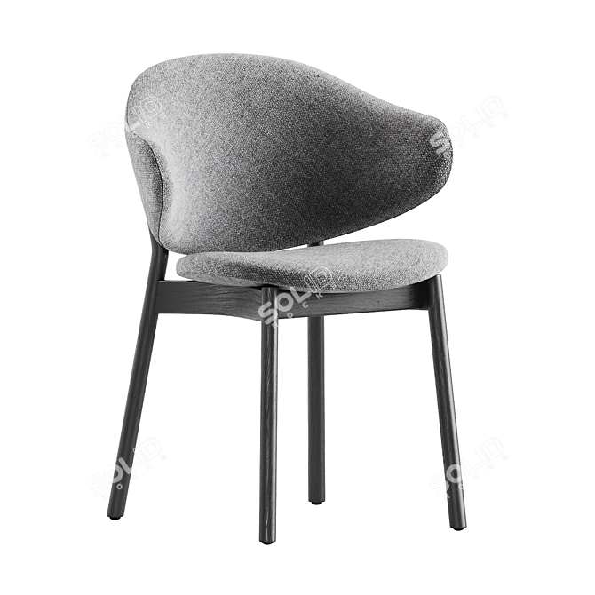 Modern Nelli Dining Chair Design 3D model image 6