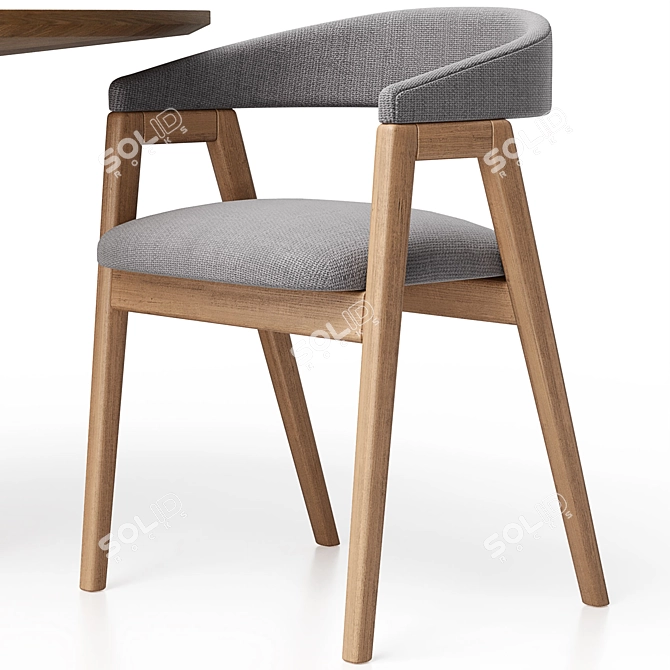 Customizable Set: Trevor Chair and Lori Table 3D model image 25