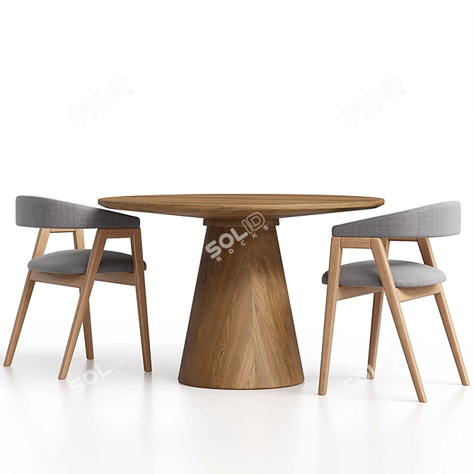 Customizable Set: Trevor Chair and Lori Table 3D model image 27