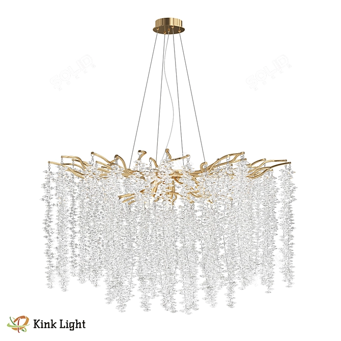 Shanti Chandelier with Crystals 3D model image 1