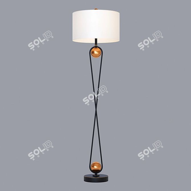 Luxury Ritz Floor Lamp 3D model image 1