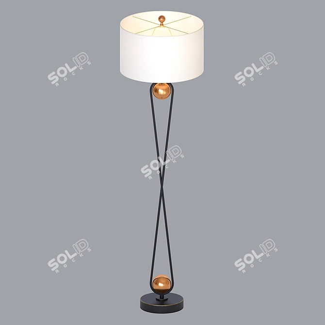 Luxury Ritz Floor Lamp 3D model image 4