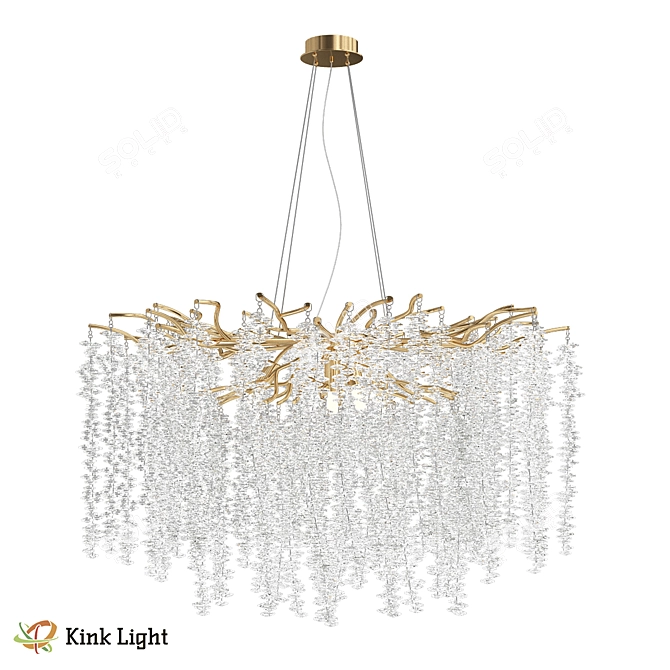 Shanti Chandelier with Crystal Accents 3D model image 1