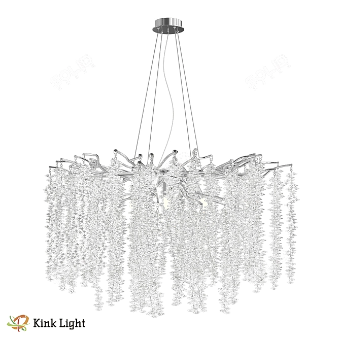 Shanti Chandelier with Crystal Accents 3D model image 2