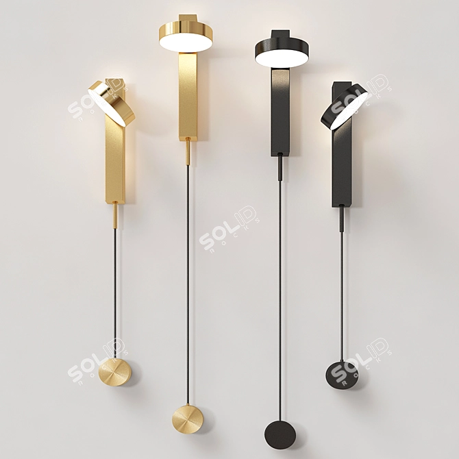 Sleek Wall Lamps: Modern Collection 3D model image 2