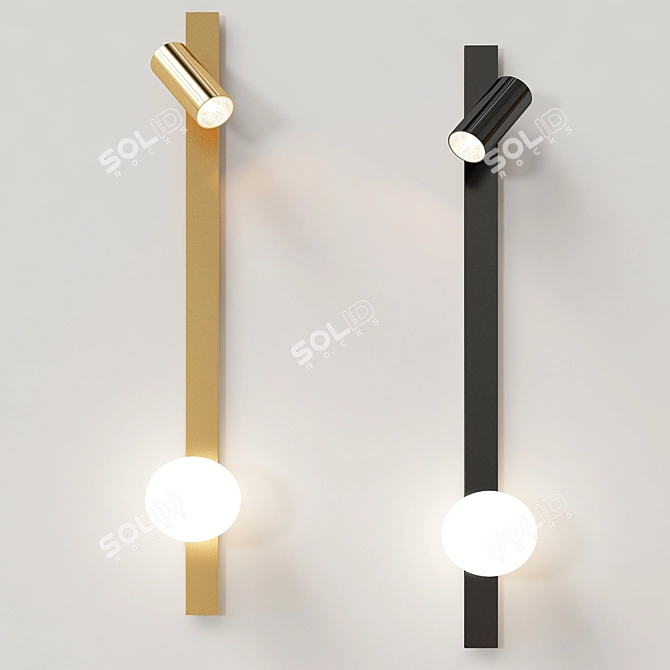 Sleek Wall Lamps: Modern Collection 3D model image 3