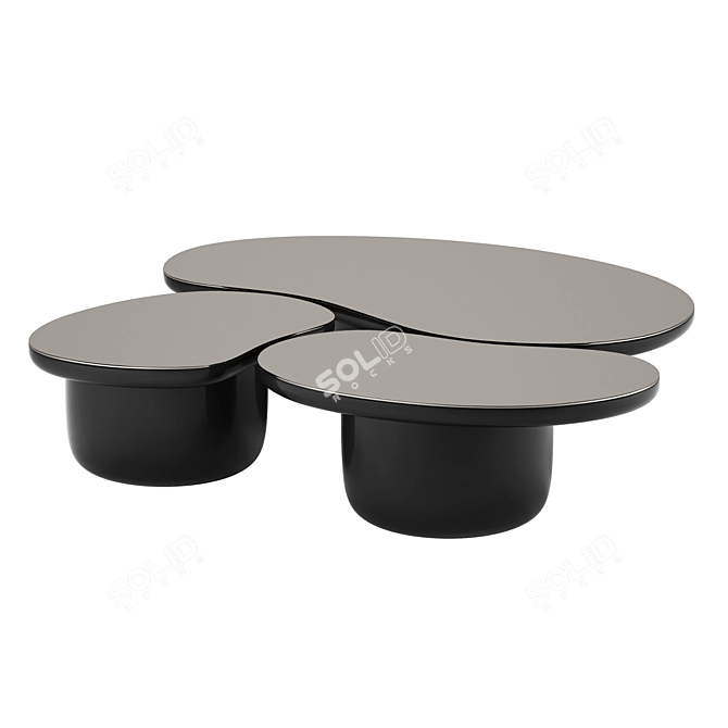 Contemporary LAGHI Coffee Tables Set 3D model image 3