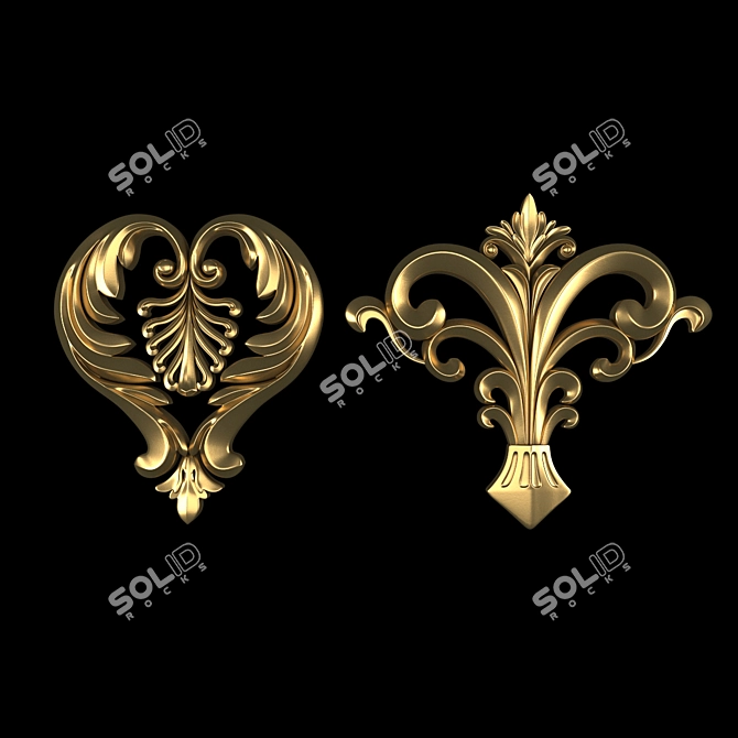 Luxury 3D Model Ornament 80 3D model image 2