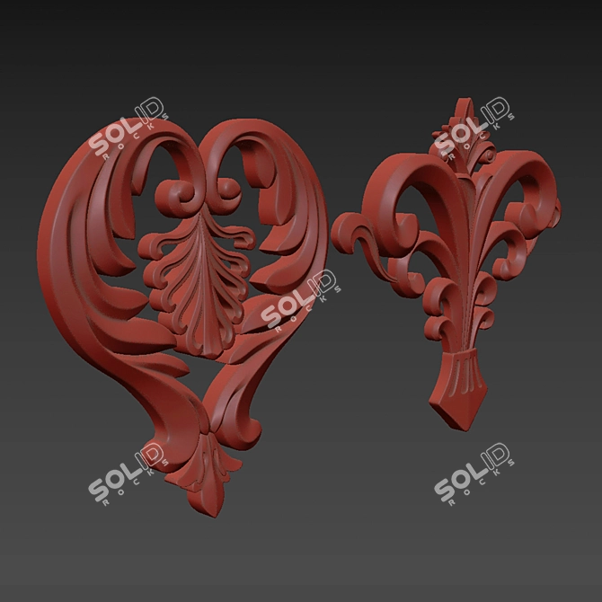 Luxury 3D Model Ornament 80 3D model image 6