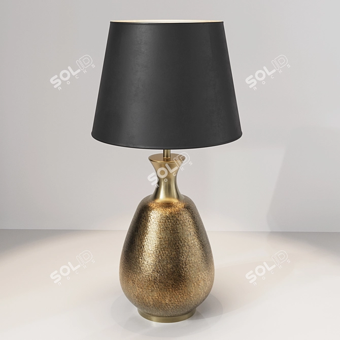 Gold Drop Table Lamp (5596) 3D model image 2