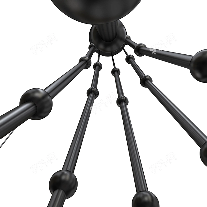 Elegant Chandelier Leda Model 3D model image 2