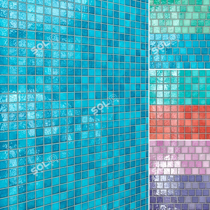 Brillante Ceramic Tiles Set 005 3D model image 8