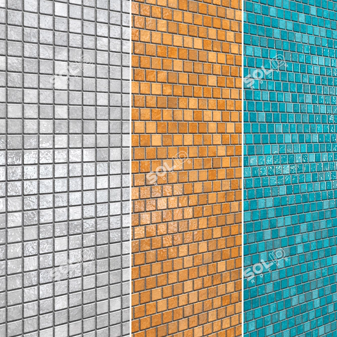 Brillante Ceramic Tiles Set 005 3D model image 27