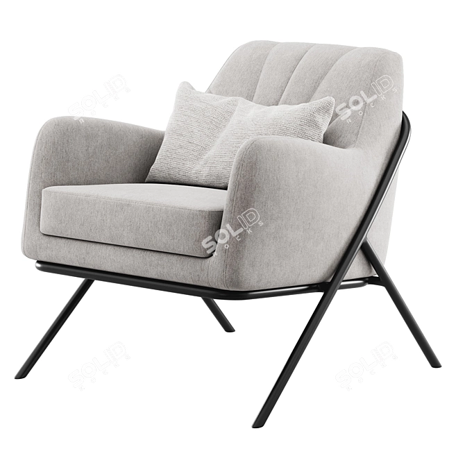 Modern Accent Armchair Cult Furniture 3D model image 4