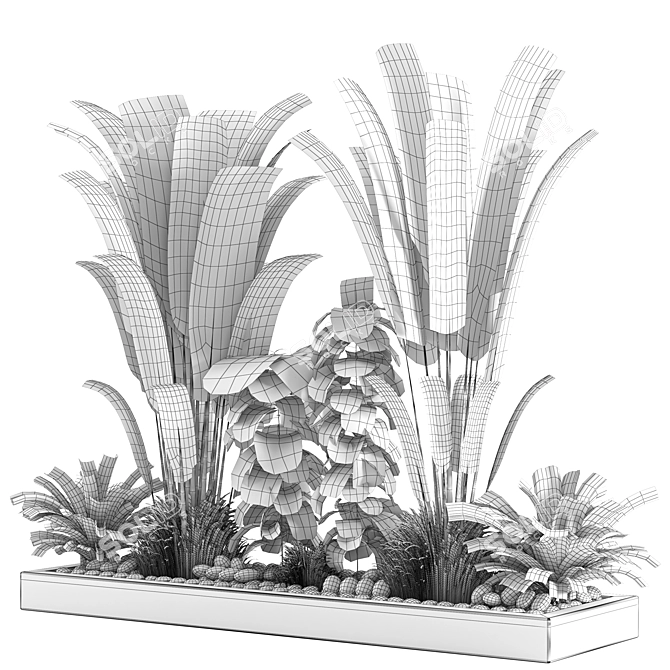 Versatile Resizable Indoor Outdoor Plants 3D model image 7