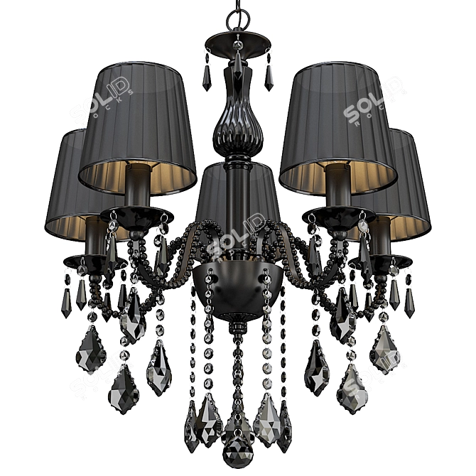  Elegant Arte Luce Palermo Chandelier 3D model image 1