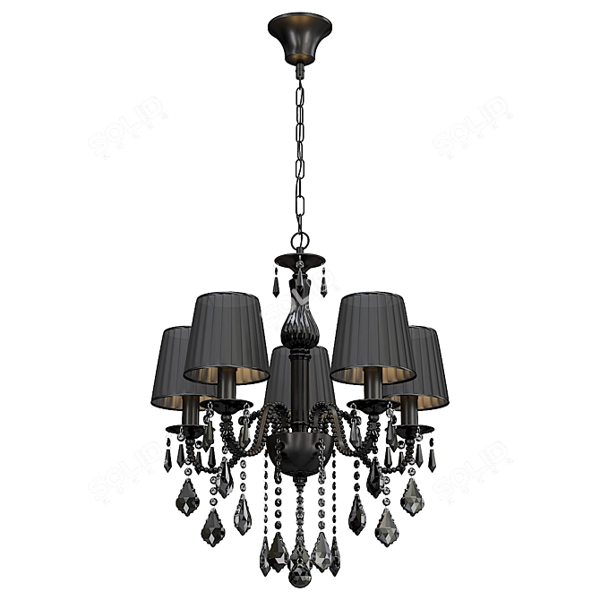  Elegant Arte Luce Palermo Chandelier 3D model image 2