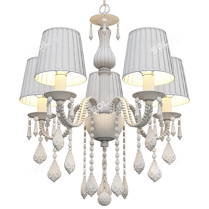  Elegant Arte Luce Palermo Chandelier 3D model image 4