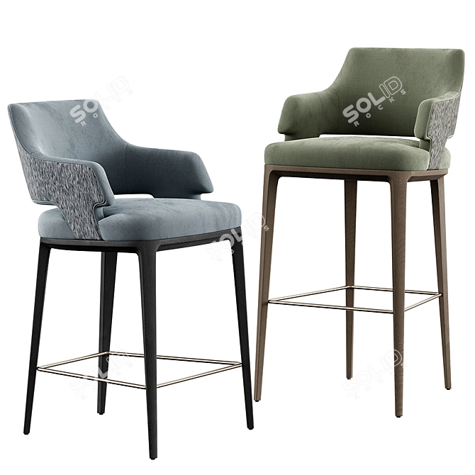 Konyshev Bar Stool Set 3D model image 2