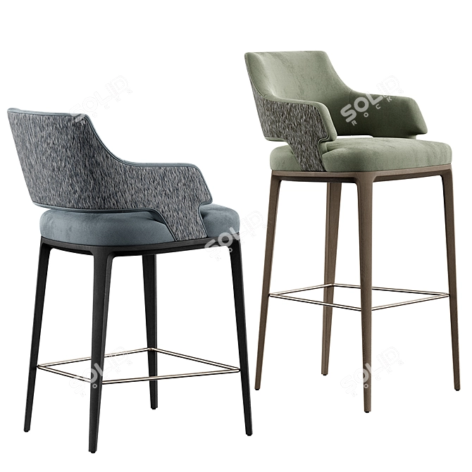 Konyshev Bar Stool Set 3D model image 3