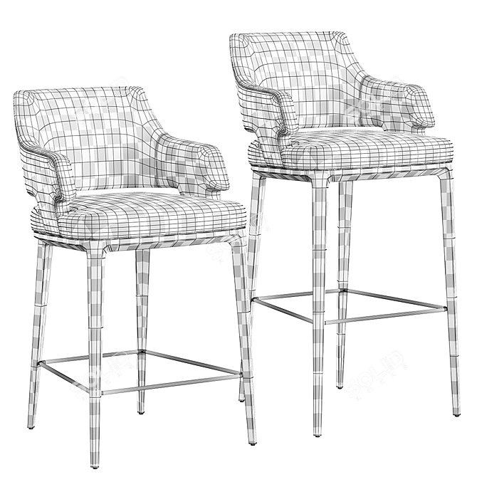Konyshev Bar Stool Set 3D model image 5