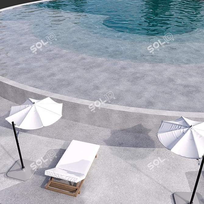  Pool No93: Resort Caustics Visuals 3D model image 2