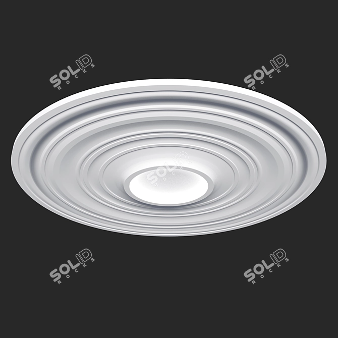 Syrma Gypsum Ceiling Light 3D model image 2