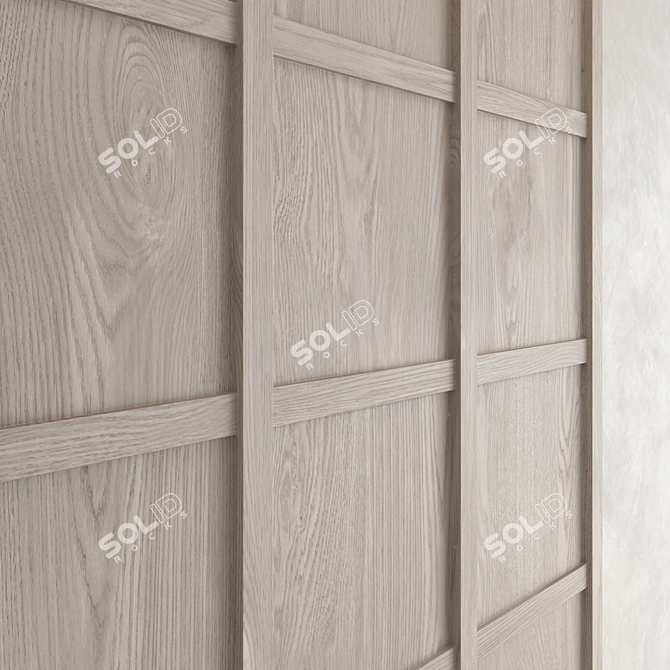 3D Decorative Wall Panel Set 3D model image 3