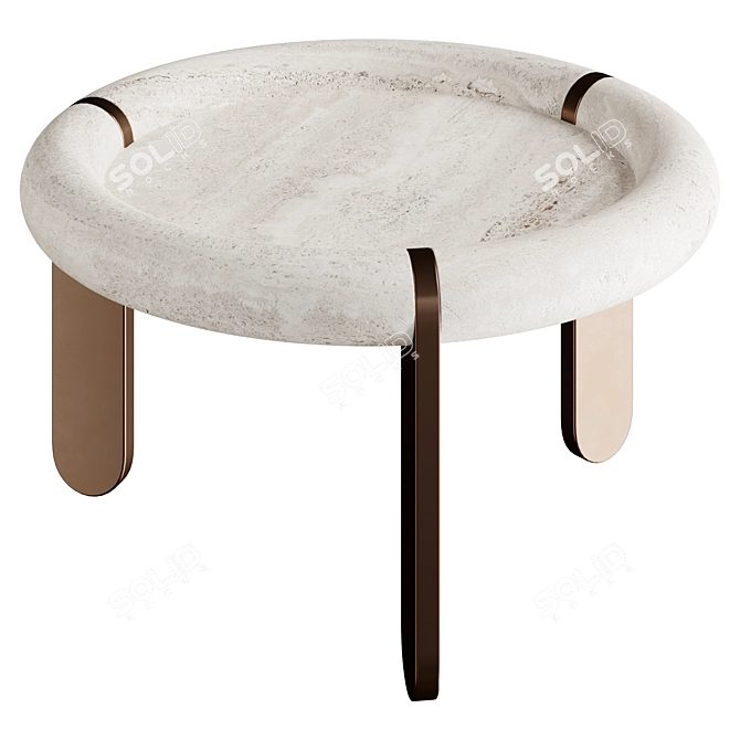 Sleek ENNE MADOU Side Table 3D model image 3