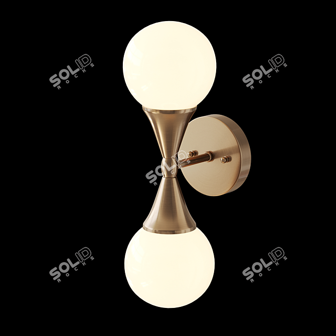 Sleek VL074 LED Wall Light 3D model image 2