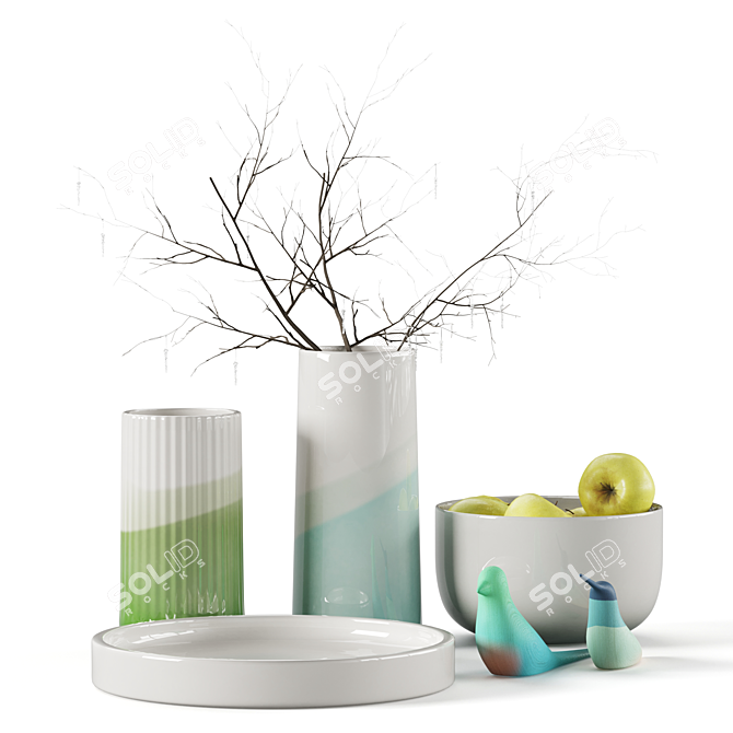 Dekor Set IN 3Ds Max 3D model image 2