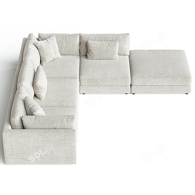 Vickie Night Sectional Sofa 3D model image 2