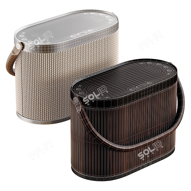 Wireless Charging Portable Speaker 3D model image 2