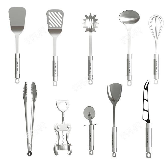 26-Piece Kitchen Accessory Set 3D model image 4