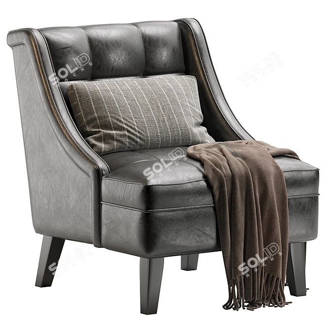 Modern Clarinda Accent Chair Model 3D model image 1