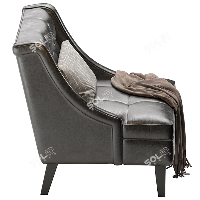 Modern Clarinda Accent Chair Model 3D model image 4