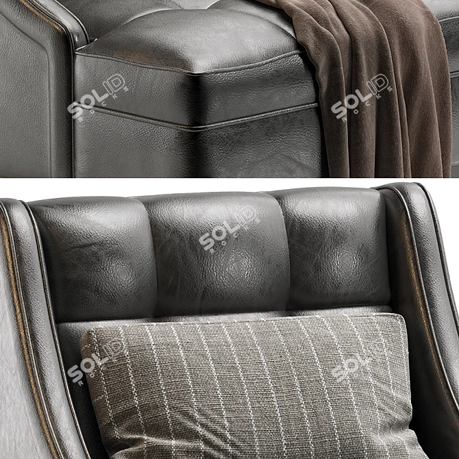 Modern Clarinda Accent Chair Model 3D model image 6