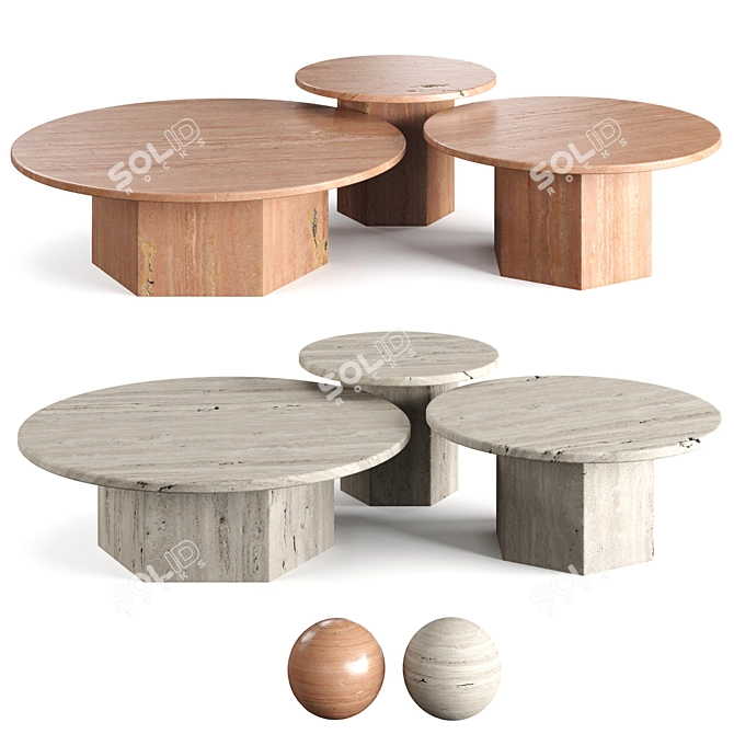 Epic Gubi Coffee Table: 3D Model 3D model image 1