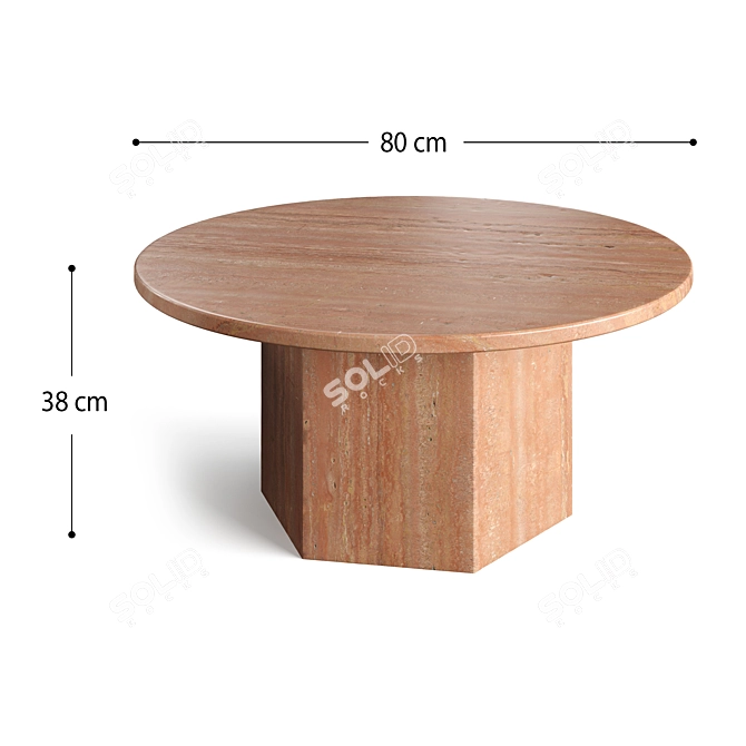 Epic Gubi Coffee Table: 3D Model 3D model image 4