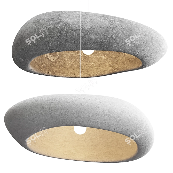Sorano Wabi Sabi Pendant Lamp 3D model image 1