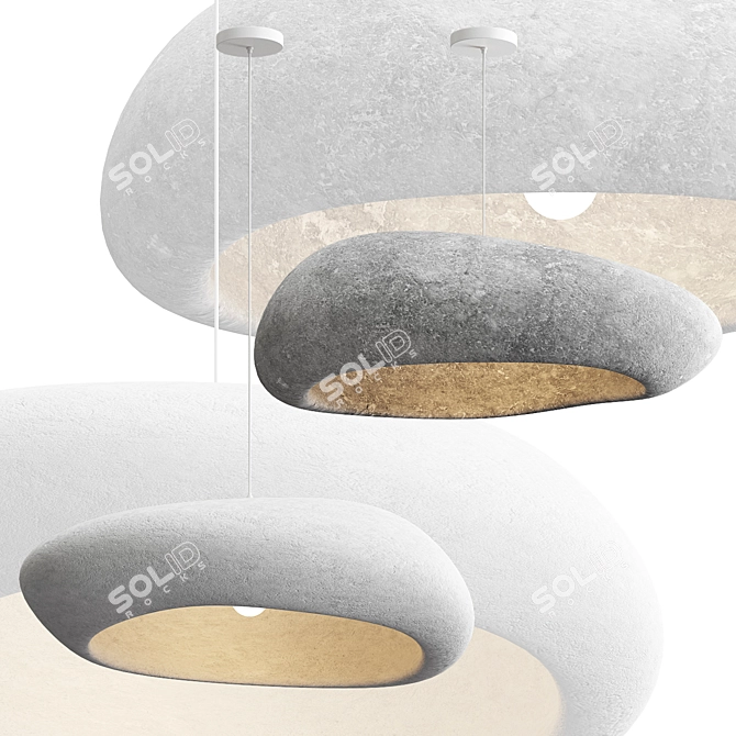 Sorano Wabi Sabi Pendant Lamp 3D model image 3