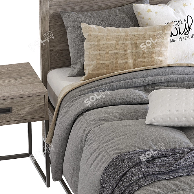 Avalon Metal Base Storage Bed 3D model image 5