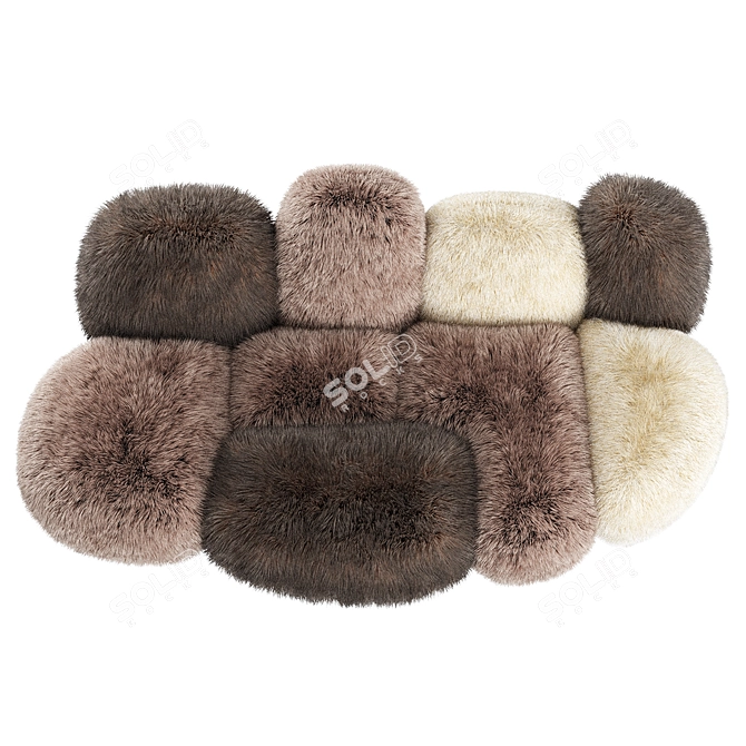 Elegant Italian Edra CIPRIA Sofa 3D model image 2