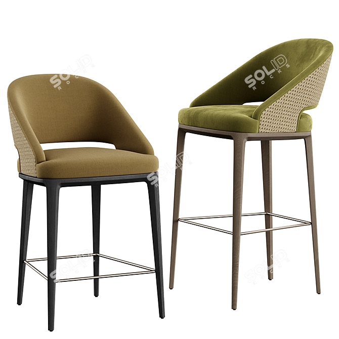 Modern Bar Stool Konyshev 3D model image 2