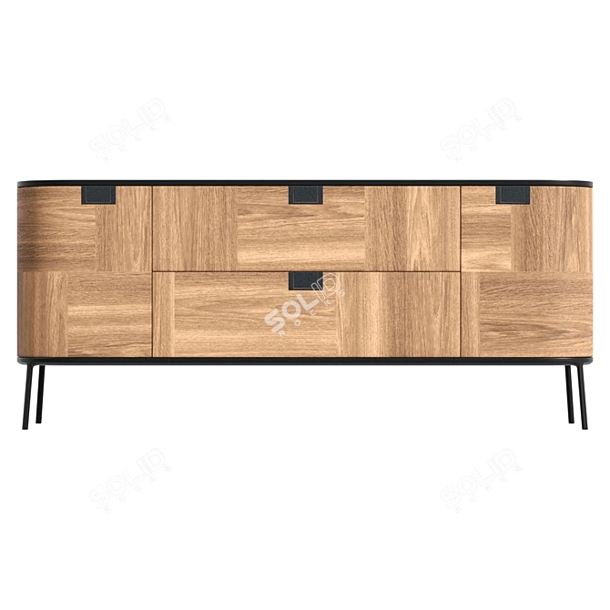 Luxury Maxalto Sideboard TESAURUS 3D model image 2