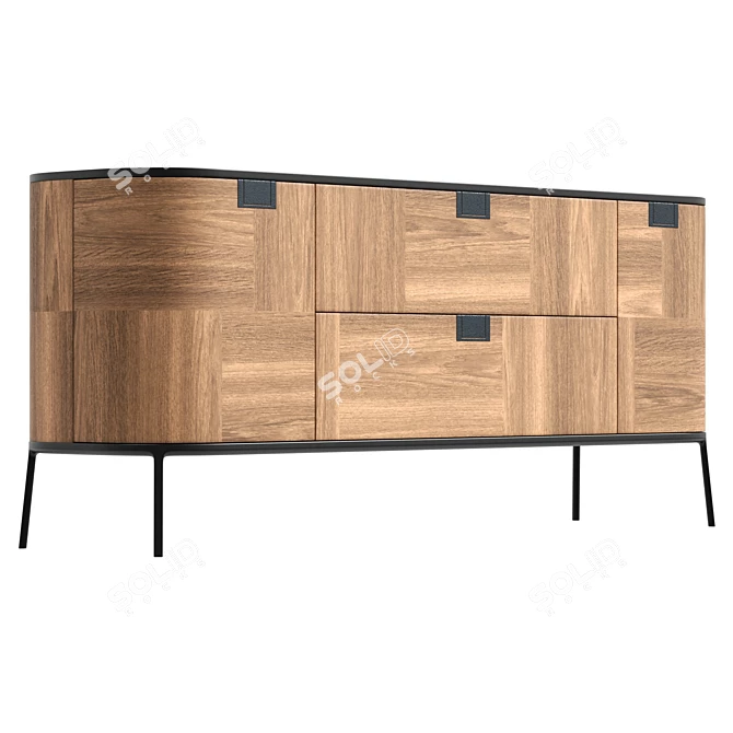 Luxury Maxalto Sideboard TESAURUS 3D model image 4