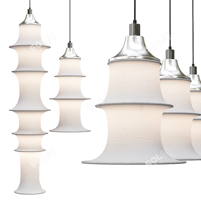 Modern Nelson Pendant Designer Lamp 3D model image 1