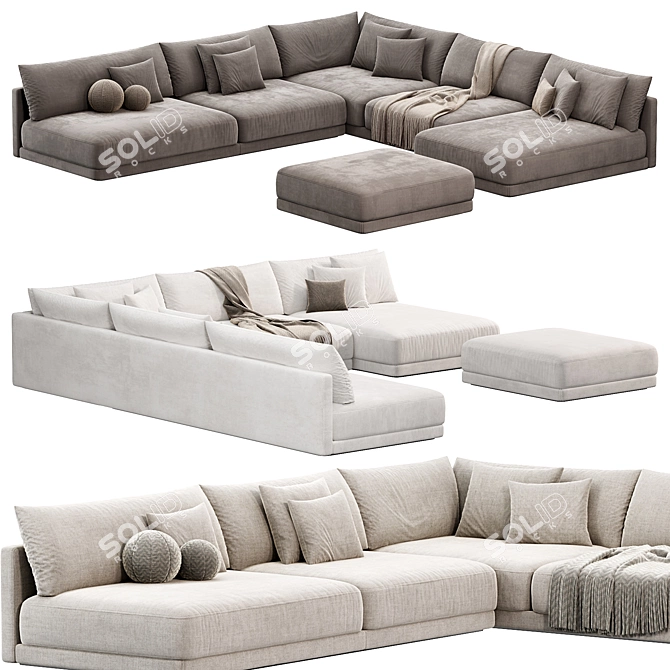 KATARINA Modular Sofa: Stylish Design 3D model image 2