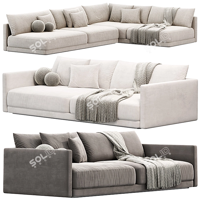 KATARINA Modular Sofa: Stylish Design 3D model image 3