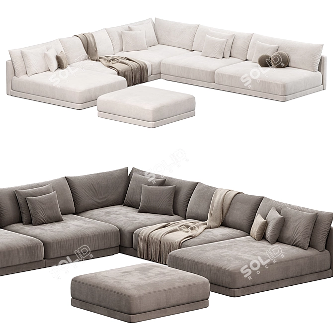 KATARINA Modular Sofa: Stylish Design 3D model image 4